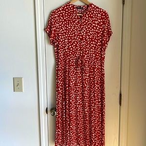 SHEIN rust spotted dress size medium